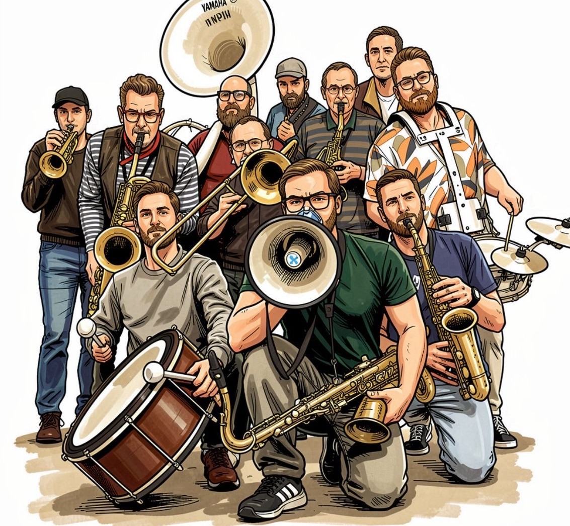 The Big Brassers Streetband – Illustration